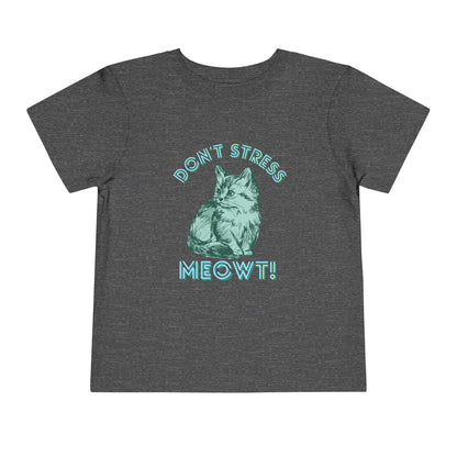 Stress Meowt - Unisex Toddler/Kid - Front  Print on Light & Dark Tees 👕