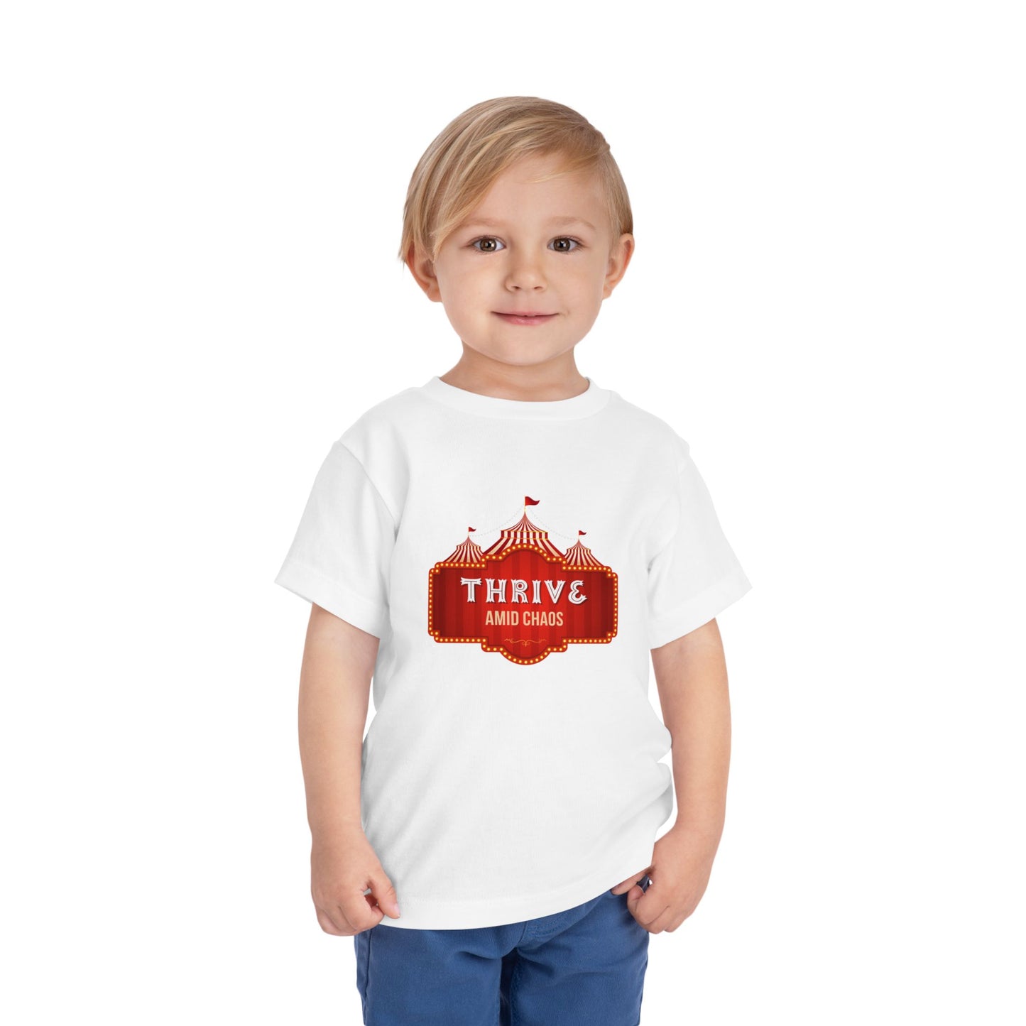 Thrive Amid Chaos - Unisex Toddler/Kid - Front  Print on Light & Dark Tees 👕