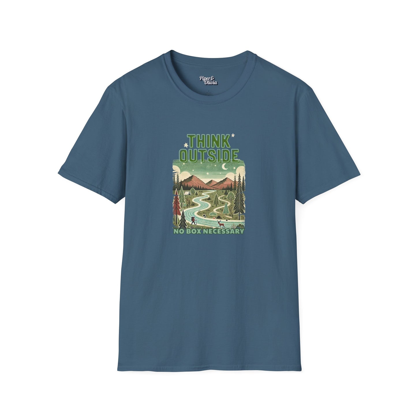 Think Outside - Unisex - On Dark and Light Colored Tee👕