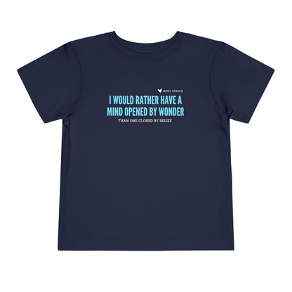 Mind Opened By Wonder - Unisex Toddler/Kid - Front Print on Light & Dark Tees👕