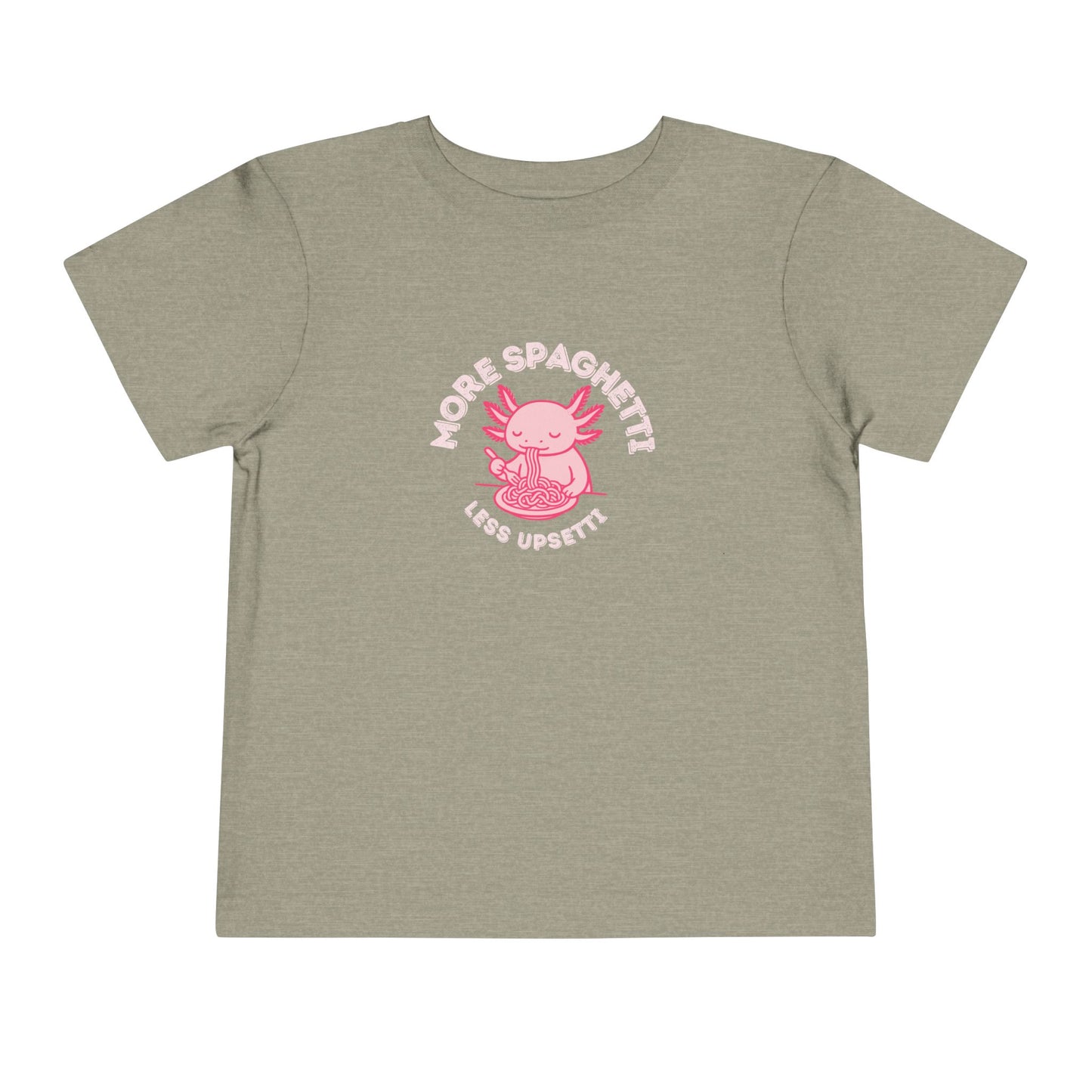 More Spaghetti - Unisex Toddler/Kid - Front Print on Light & Dark Tees👕