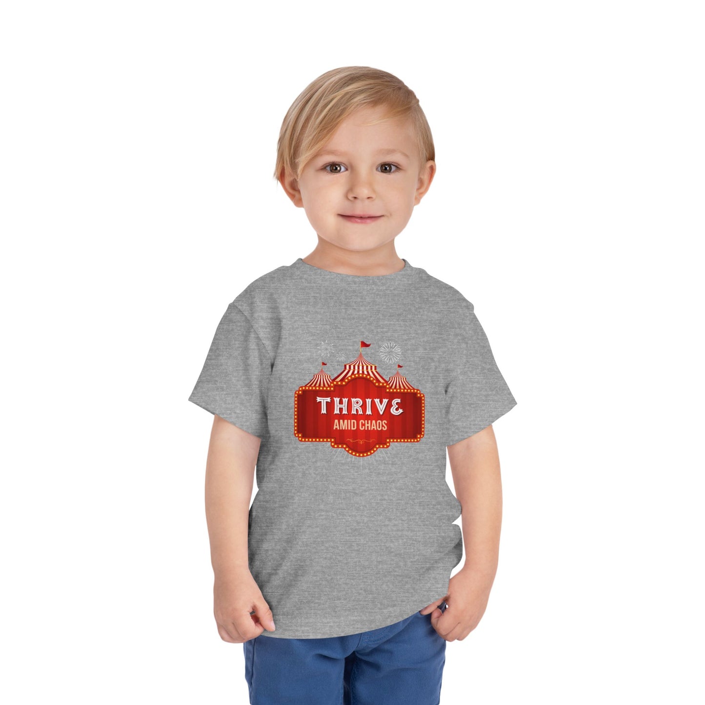 Thrive Amid Chaos - Unisex Toddler/Kid - Front  Print on Light & Dark Tees 👕