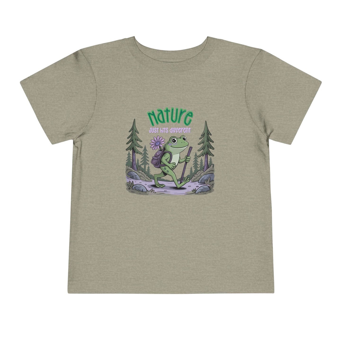 Nature Hits Different - Unisex Toddler/Kid - Front  Print on Light & Dark Tees 👕