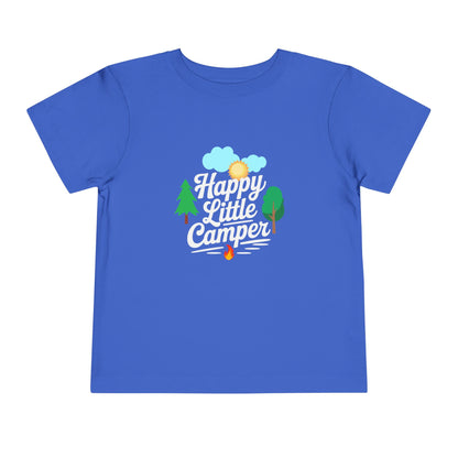 Happy Little Camper - Unisex Toddler/Kid - Front  Print on Light & Dark Tees 👕