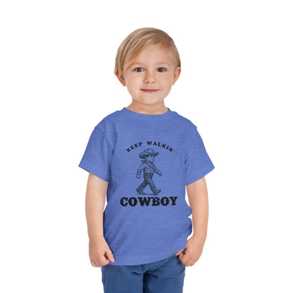 Keep Walkin Cowboy - Unisex Toddler/Kid - Front Print on Light & Dark Tees👕