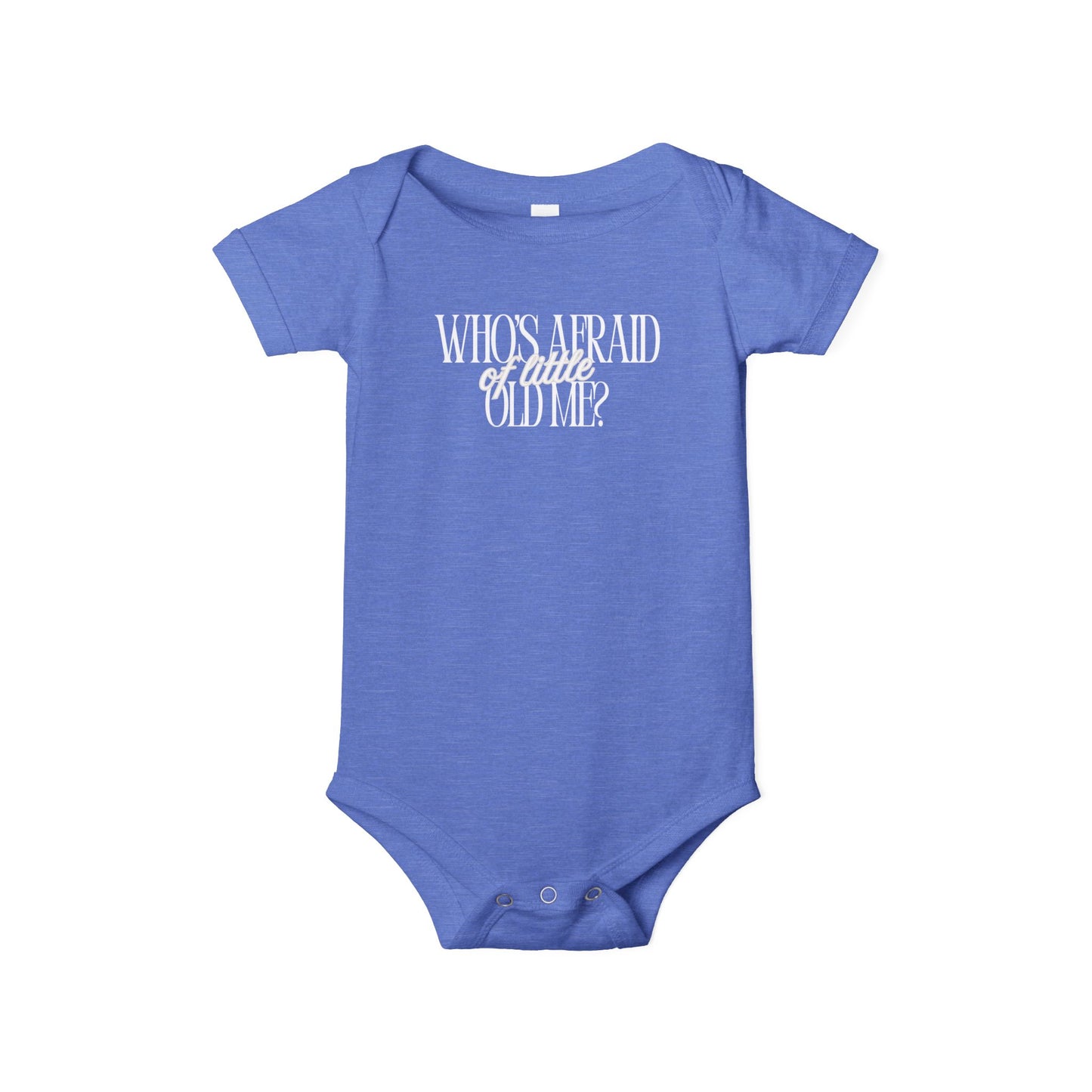 Little Old Me - Unisex Baby - Front & Back Print on Light & Dark Onsies👕
