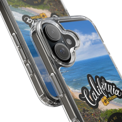 Rebuild California  - Phone Case - Clear Cases with Sunset Design📱