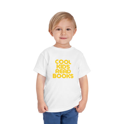 Cool Kids Read Books - Unisex Toddler/Kid - Front Print on Light & Dark Tees👕