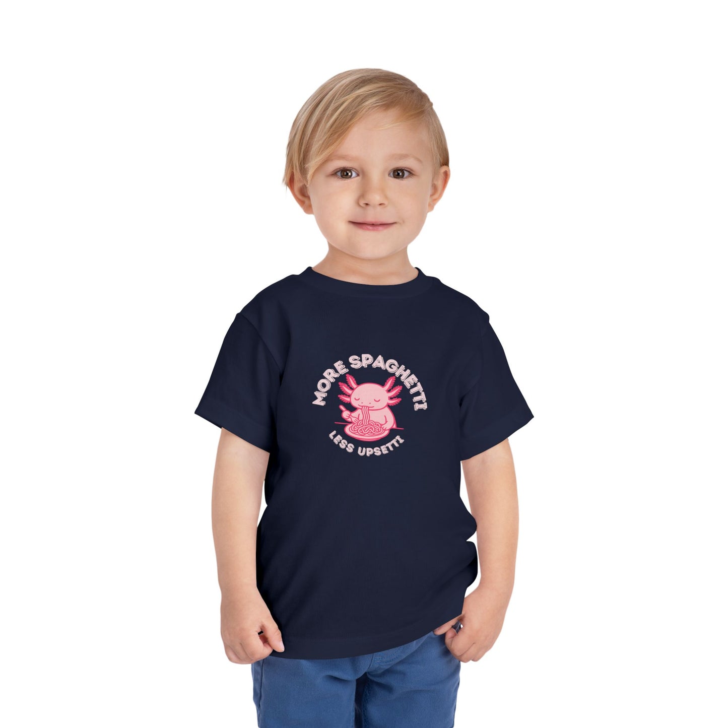 More Spaghetti - Unisex Toddler/Kid - Front Print on Light & Dark Tees👕