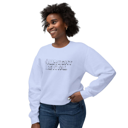 All Night Revival - Unisex - On Dark Lightweight Crewneck Sweatshirt 👕