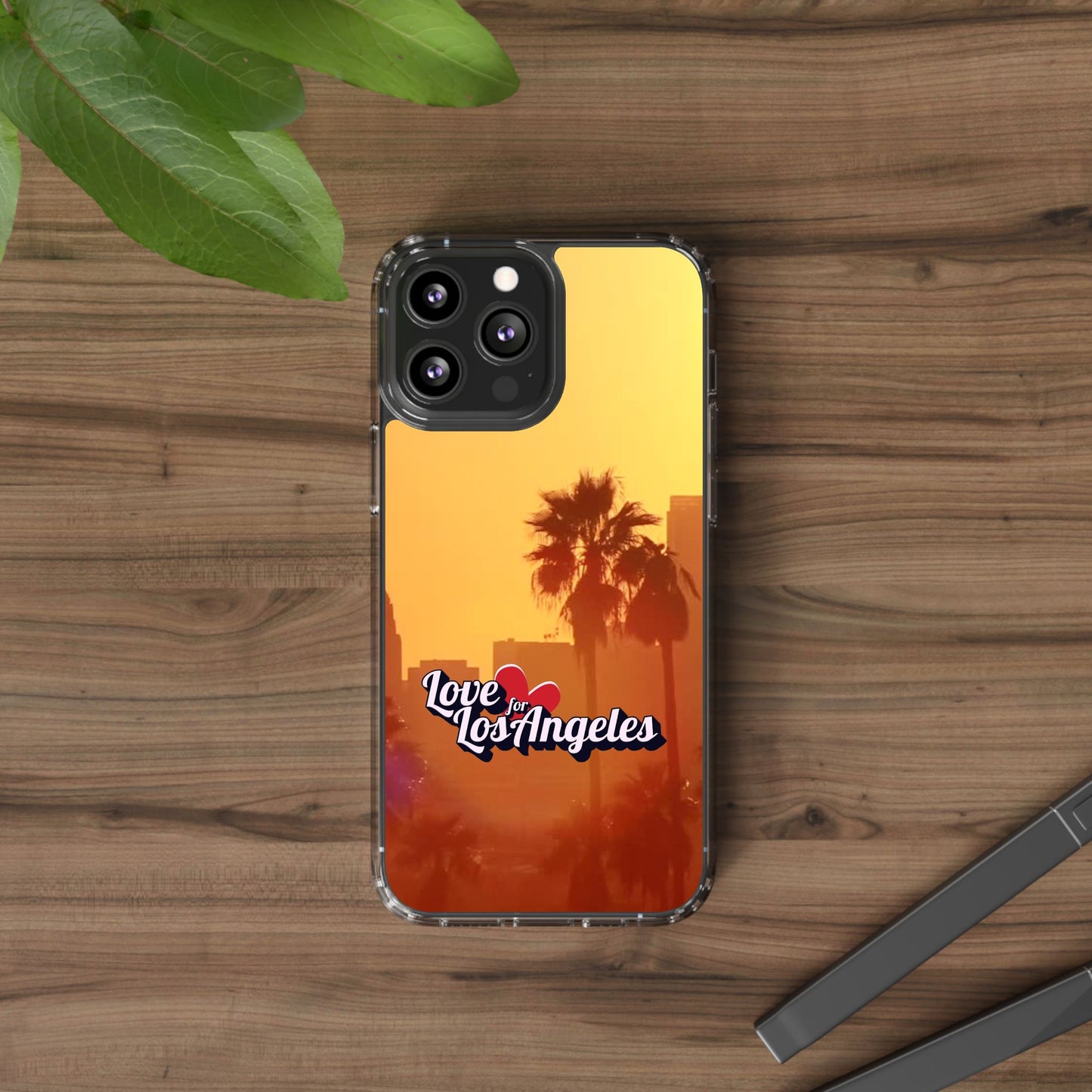 Love 4 Los Angeles  - Phone Case - Clear Cases with Sunset Design📱