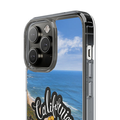 Rebuild California  - Phone Case - Clear Cases with Sunset Design📱