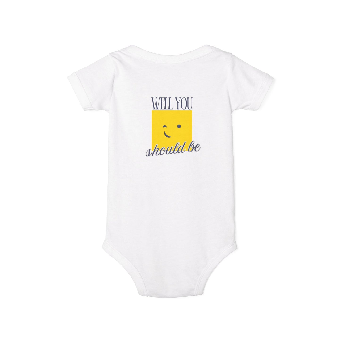 Little Old Me - Unisex Baby - Front & Back Print on Light & Dark Onsies👕