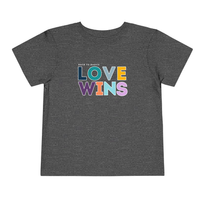 Love Wins - Unisex Toddler/Kid - Front Print on Light & Dark Tees👕
