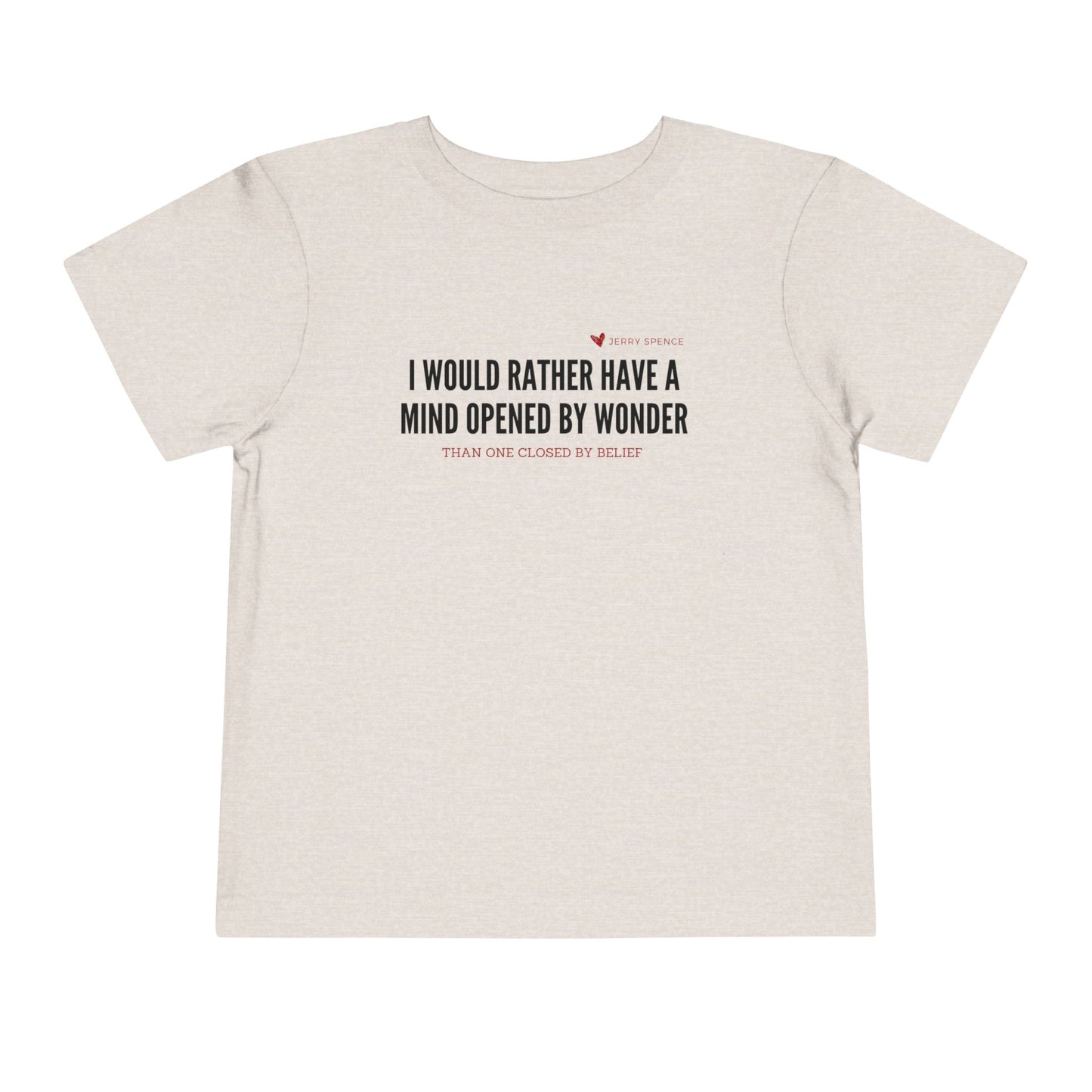 Mind Opened By Wonder - Unisex Toddler/Kid - Front Print on Light & Dark Tees👕