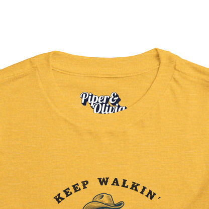 Keep Walkin Cowboy - Unisex Toddler/Kid - Front Print on Light & Dark Tees👕