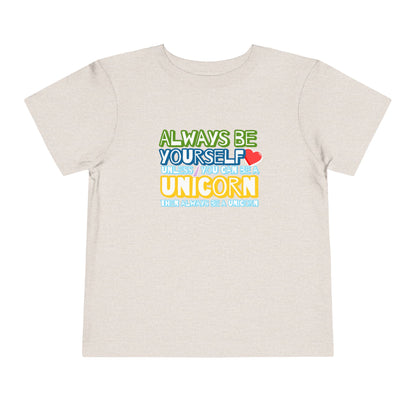 Be A Unicorn - Unisex Toddler/Kid - Front Print on Light & Dark Tees👕