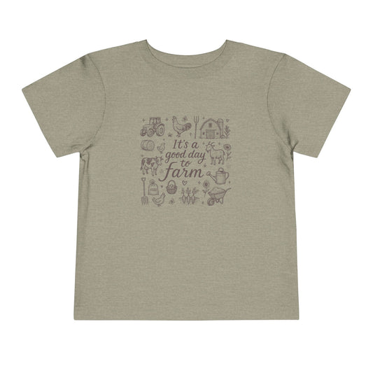 Good Day To Farm - Unisex Toddler/Kid - Front Print on Light & Dark Tees👕