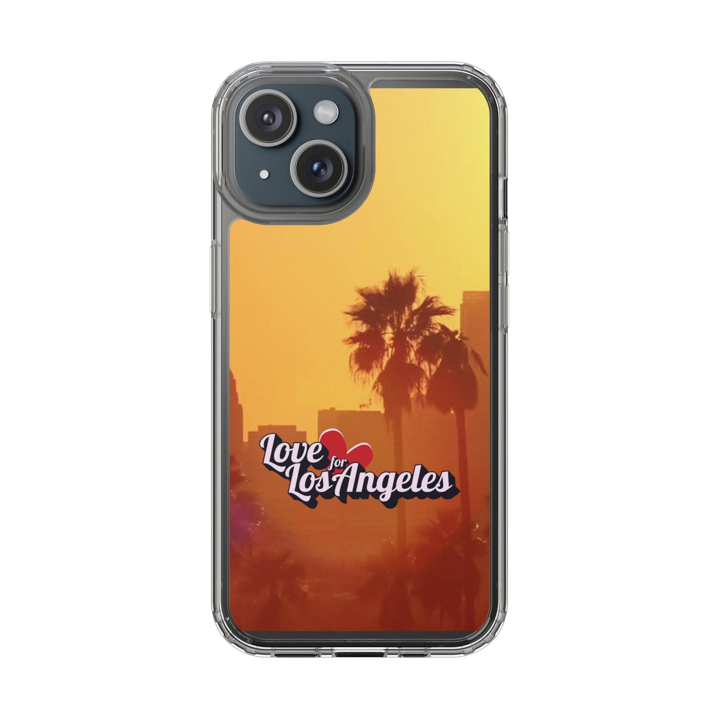 Love 4 Los Angeles  - Phone Case - Clear Cases with Sunset Design📱