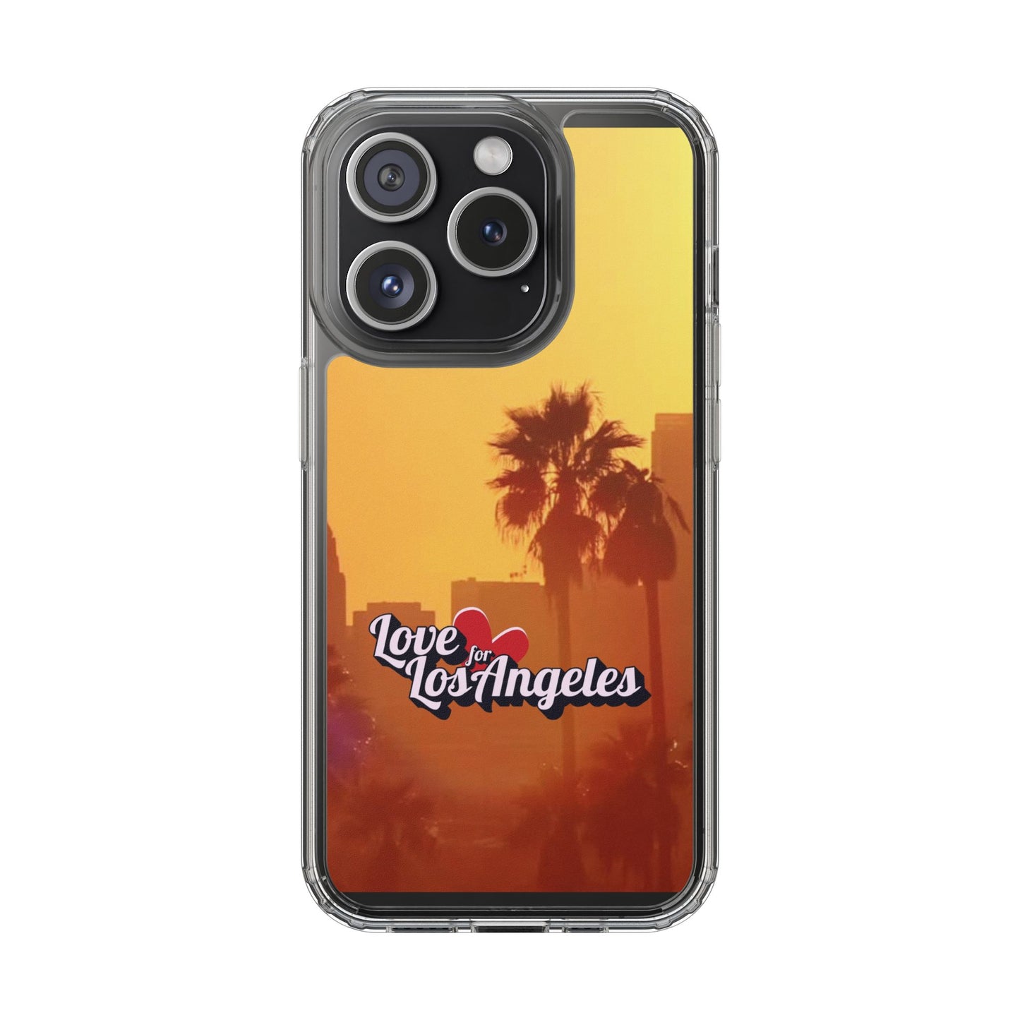 Love 4 Los Angeles  - Phone Case - Clear Cases with Sunset Design📱