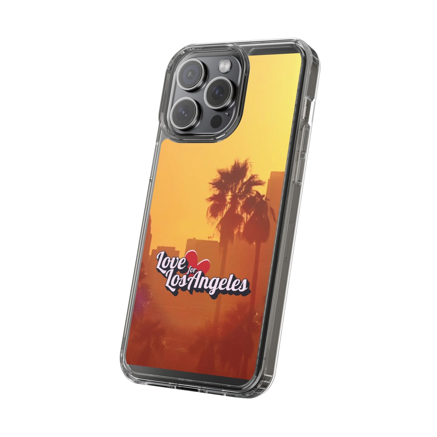 Love 4 Los Angeles  - Phone Case - Clear Cases with Sunset Design📱