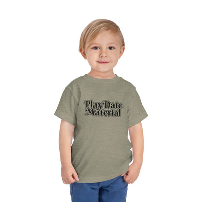 Play Date Material - Toddler/Kid - Front Print on Light & Dark Tees👕