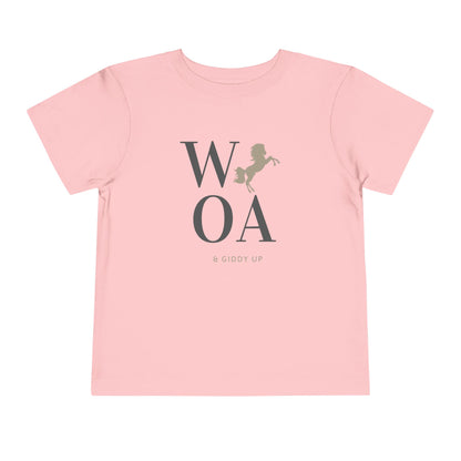 WHOA - Unisex Toddler/Kid - Front Print on Light & Dark Tees👕