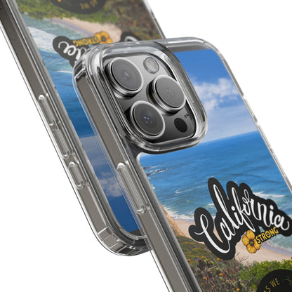 Rebuild California  - Phone Case - Clear Cases with Sunset Design📱