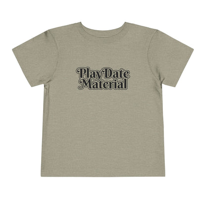 Play Date Material - Toddler/Kid - Front Print on Light & Dark Tees👕