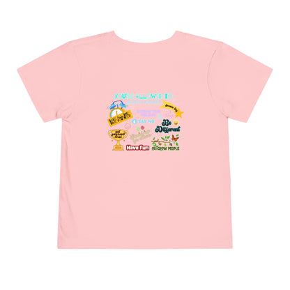 You're Allowed To - Unisex Toddler/Kid - Front & Back Print on Light & Dark Tees👕