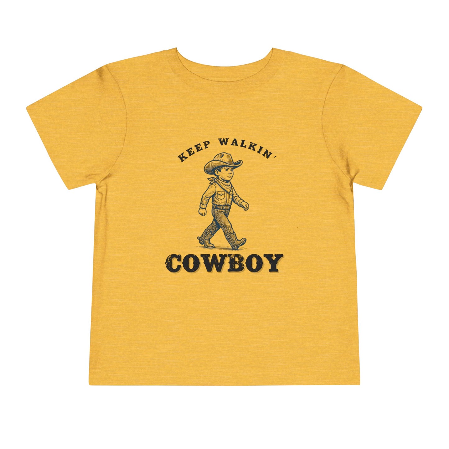 Keep Walkin Cowboy - Unisex Toddler/Kid - Front Print on Light & Dark Tees👕