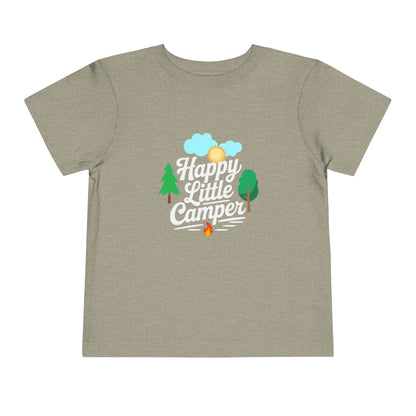 Happy Little Camper - Unisex Toddler/Kid - Front  Print on Light & Dark Tees 👕