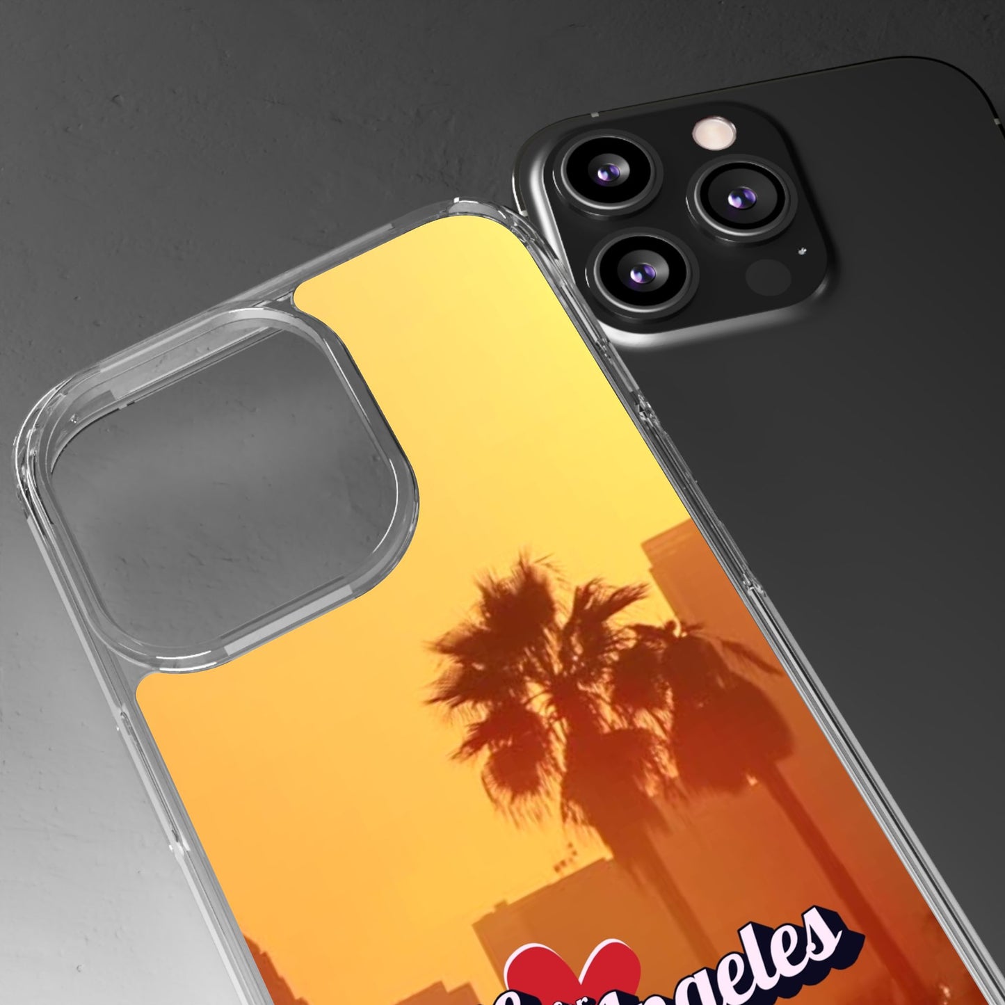 Love 4 Los Angeles  - Phone Case - Clear Cases with Sunset Design📱
