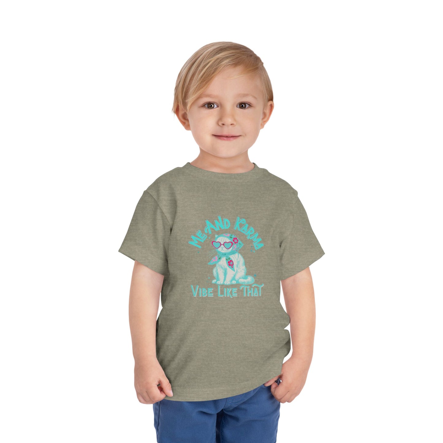 Karma Vibe - Toddler Unisex - Front Print on Light & Dark Tees👕