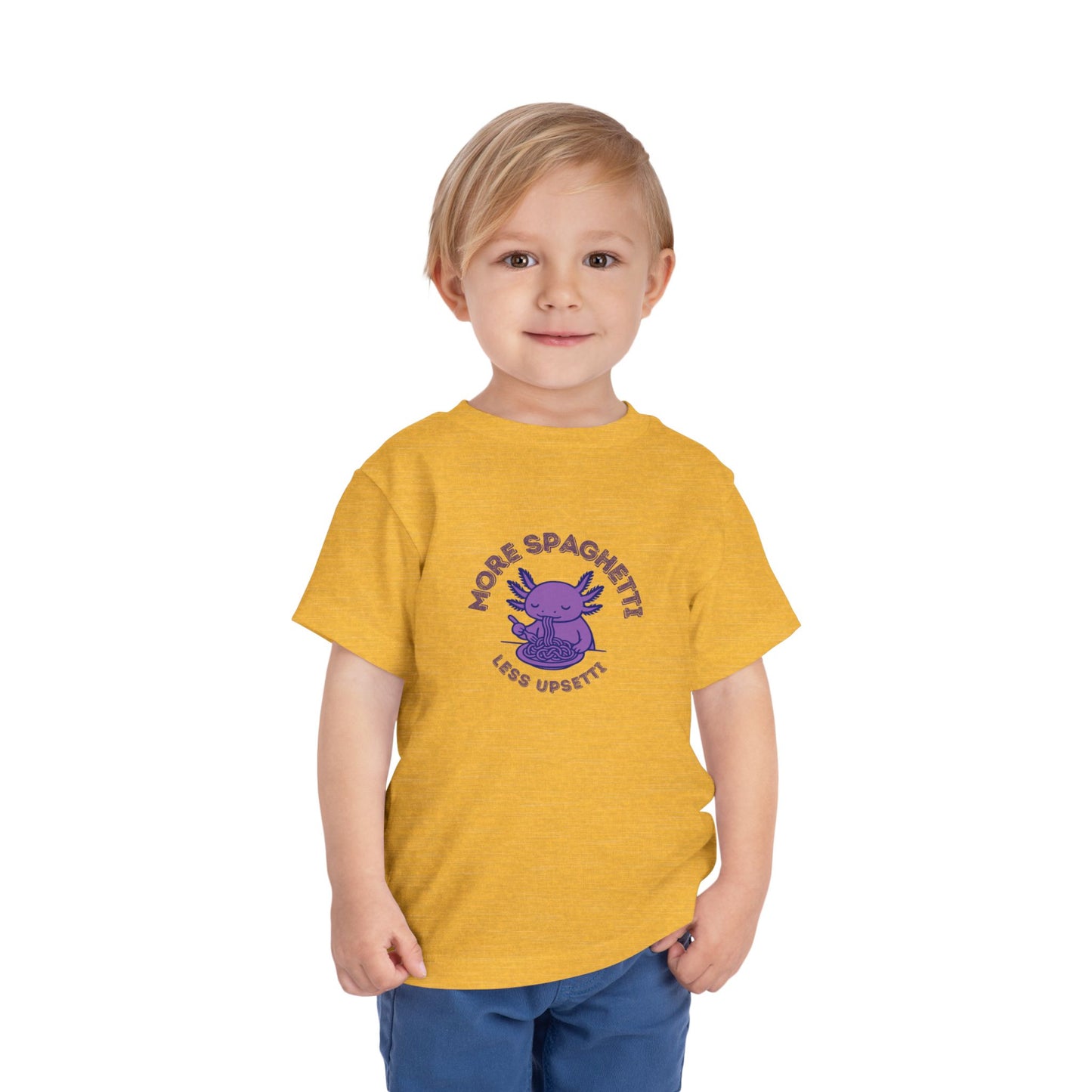 More Spaghetti - Unisex Toddler/Kid - Front Print on Light & Dark Tees👕