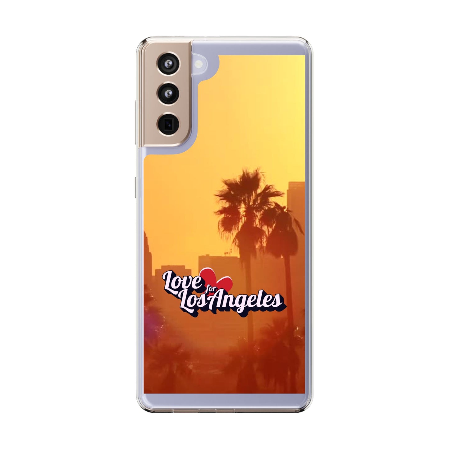 Love 4 Los Angeles  - Phone Case - Clear Cases with Sunset Design📱