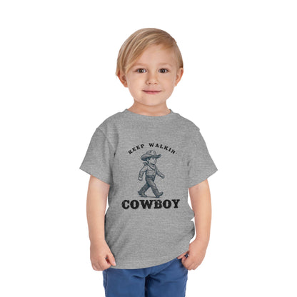 Keep Walkin Cowboy - Unisex Toddler/Kid - Front Print on Light & Dark Tees👕