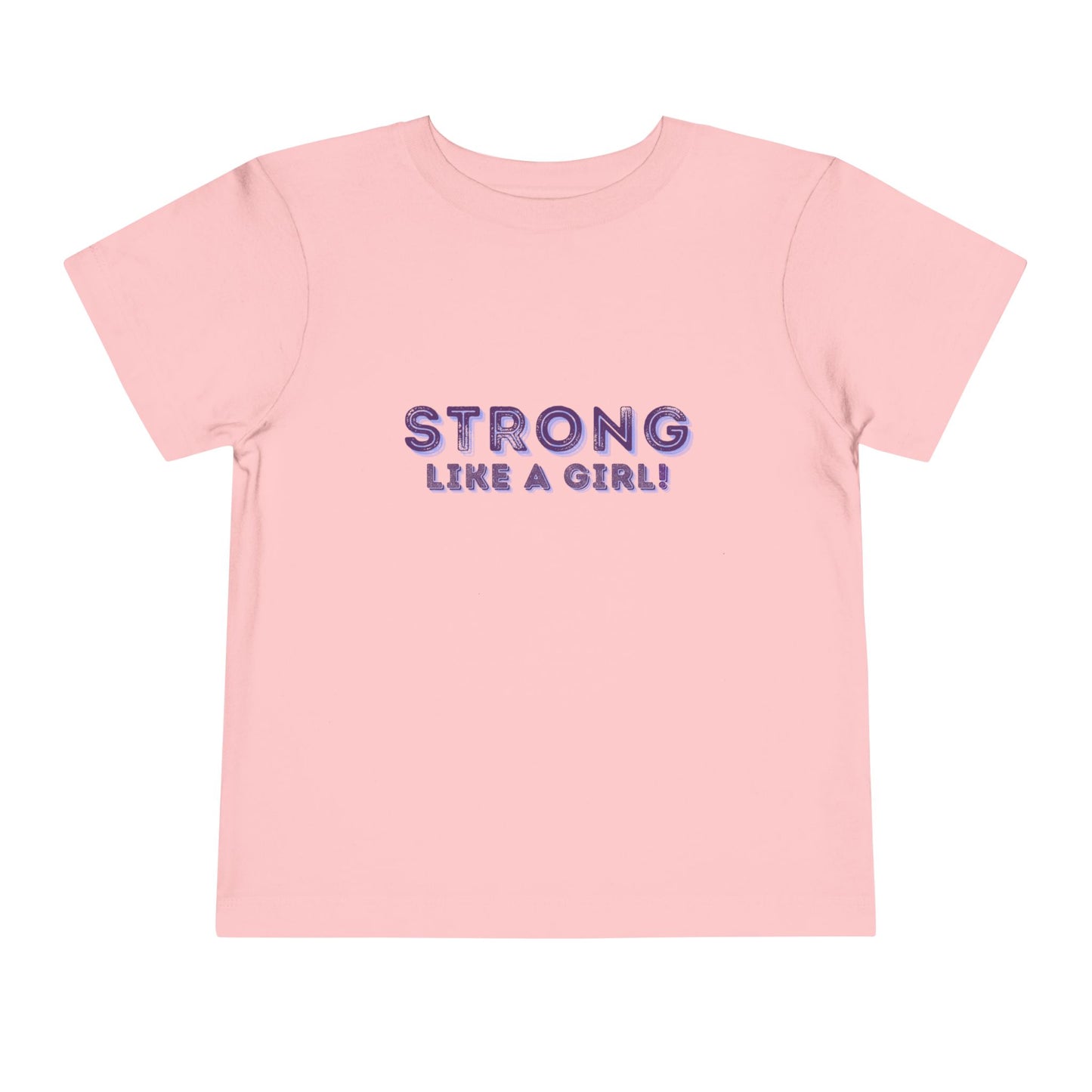 Strong As A Girl - Unisex Toddler/Kid - Front Print on Light & Dark Tees 👕