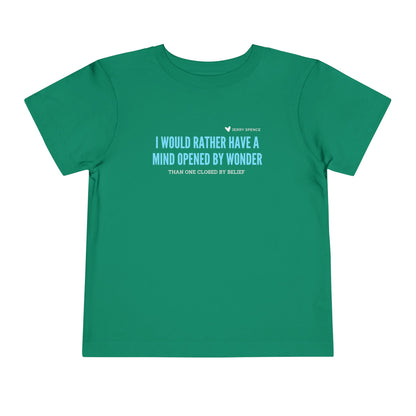 Mind Opened By Wonder - Unisex Toddler/Kid - Front Print on Light & Dark Tees👕