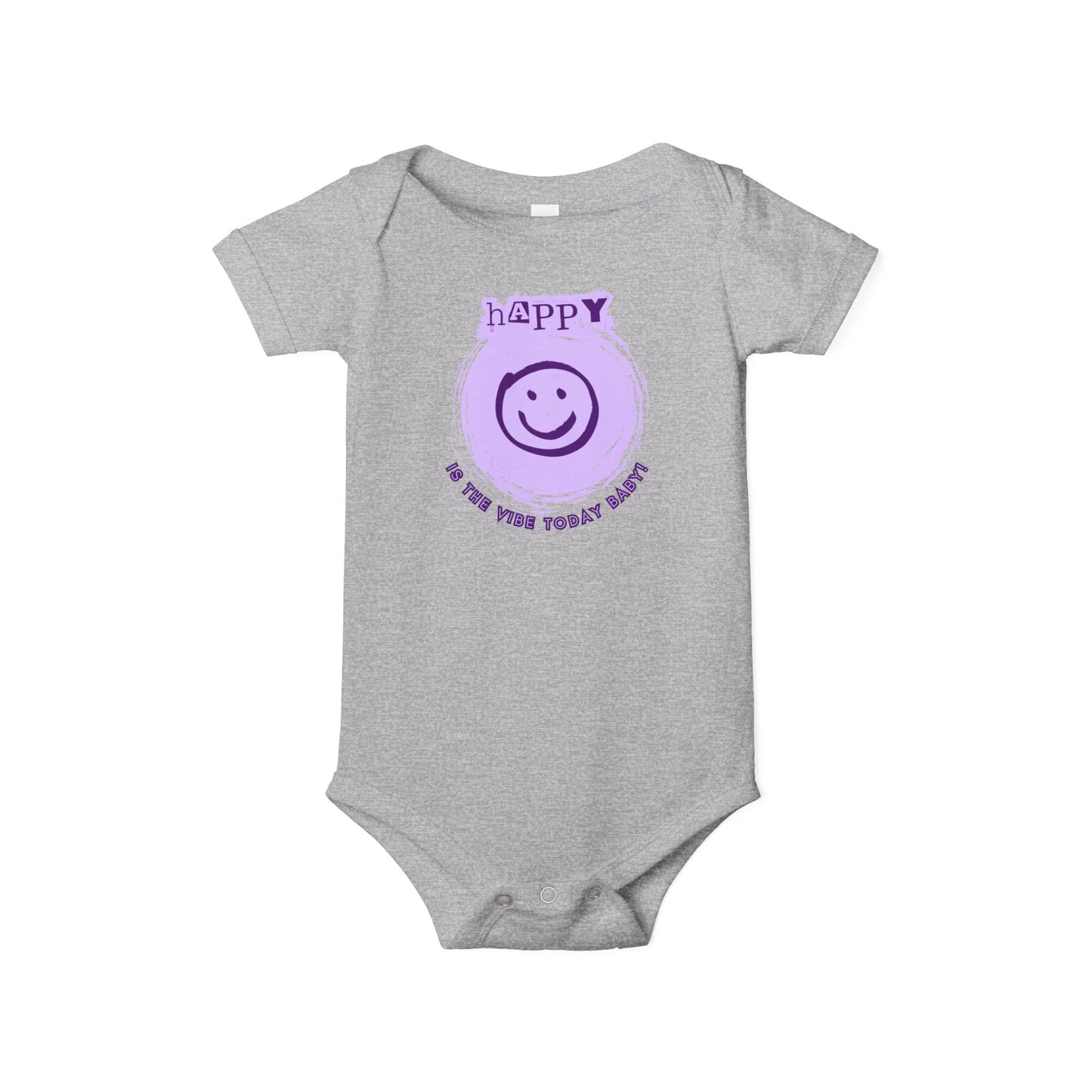 Happy Is The Vibe - Unisex Baby - on Light & Dark Onsies👕