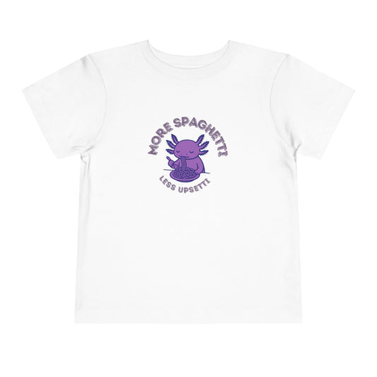 More Spaghetti - Unisex Toddler/Kid - Front Print on Light & Dark Tees👕