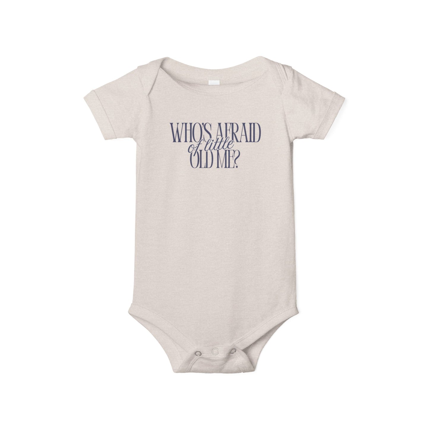 Little Old Me - Unisex Baby - Front & Back Print on Light & Dark Onsies👕