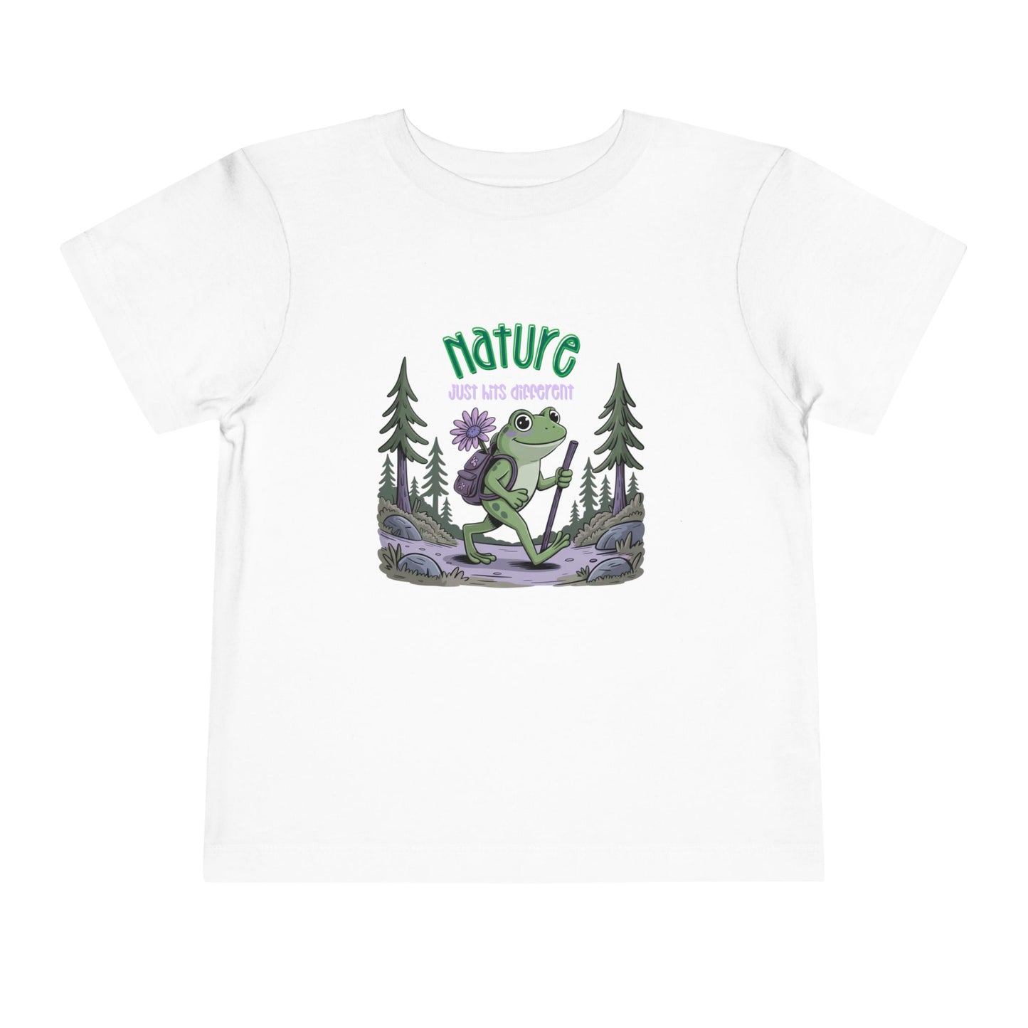 Nature Hits Different - Unisex Toddler/Kid - Front  Print on Light & Dark Tees 👕