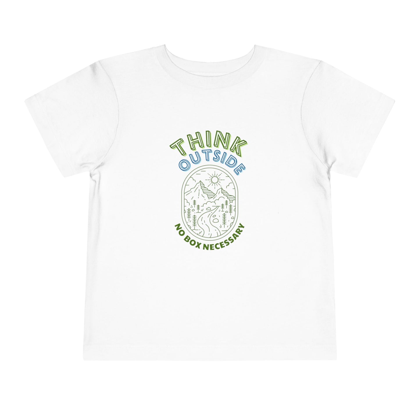 Think Outside - Unisex Toddler/Kids - Front Print on Light & Dark Tees👕