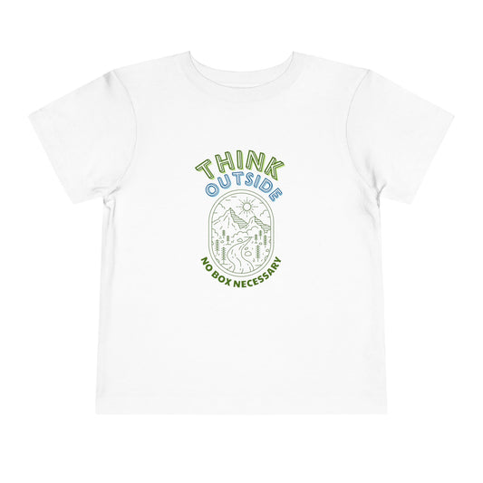 Think Outside - Unisex Toddler/Kids - Front Print on Light & Dark Tees👕