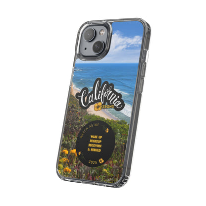 Rebuild California  - Phone Case - Clear Cases with Sunset Design📱