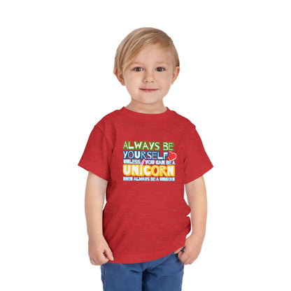 Be A Unicorn - Unisex Toddler/Kid - Front Print on Light & Dark Tees👕