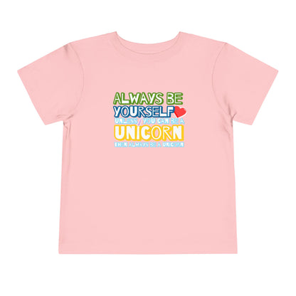 Be A Unicorn - Unisex Toddler/Kid - Front Print on Light & Dark Tees👕