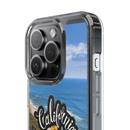 Rebuild California  - Phone Case - Clear Cases with Sunset Design📱