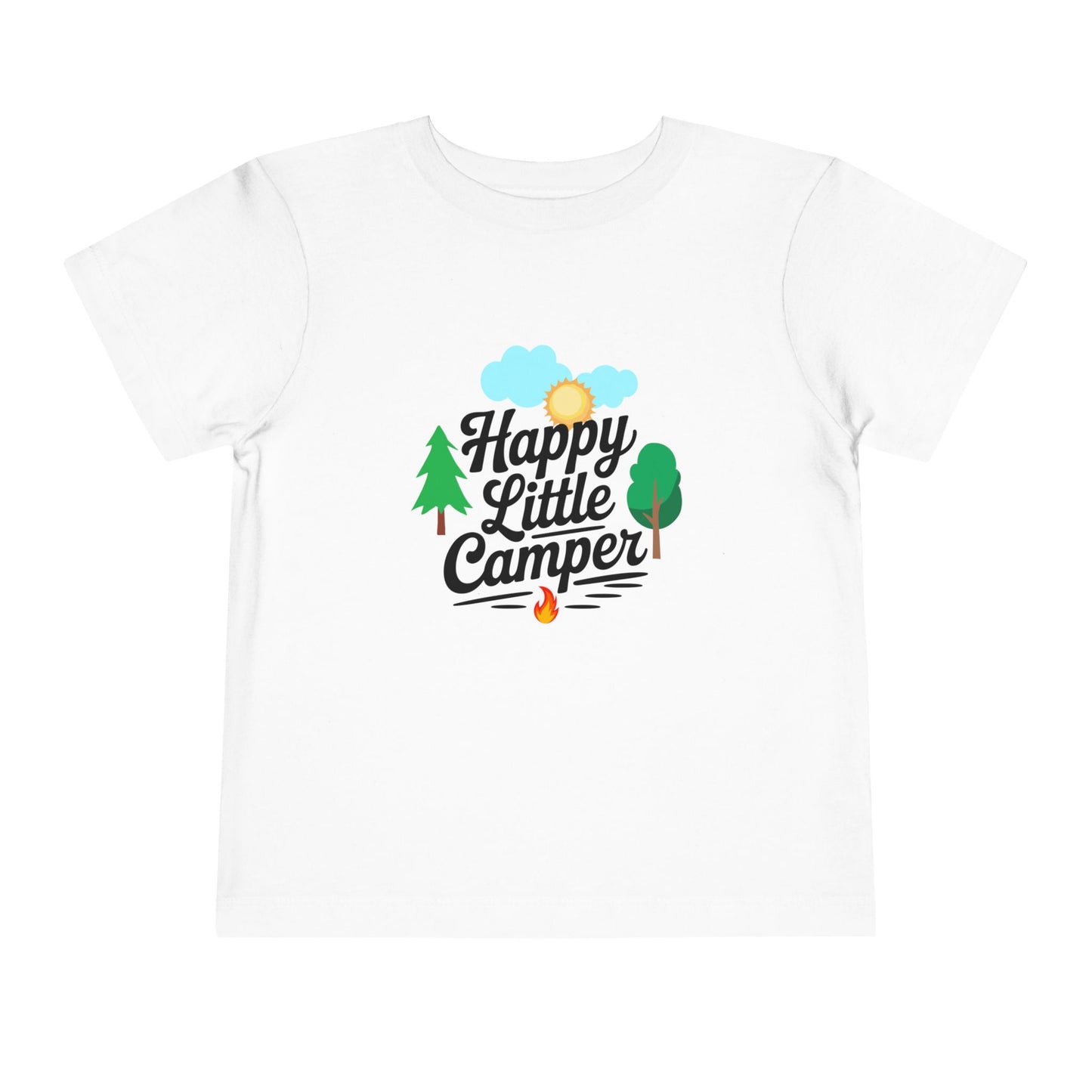 Happy Little Camper - Unisex Toddler/Kid - Front  Print on Light & Dark Tees 👕